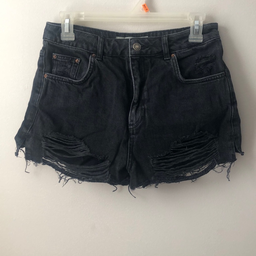 Topshop Moto Mom Denim Shorts Size 8